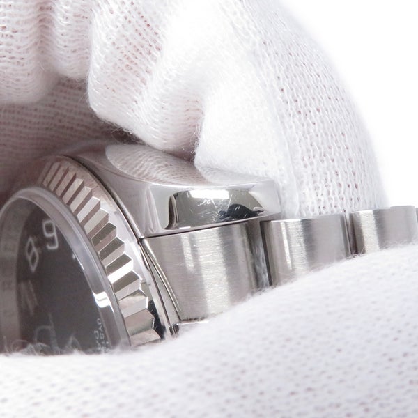 ロレックス デイトジャスト36 G番 SS/K18 116234 ROLEX 腕時計 ブラックコンセントリック文字盤