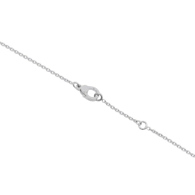 エルメス ネックレス フィネス ペンダント ダイヤモンド 17P 計0.46ct K18WGホワイトゴールド HERMES