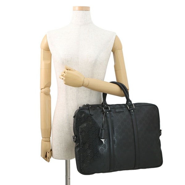 グッチ ビジネスバッグ GGインプリメ ブリーフケース レザー 201480 GUCCI ハンドバッグ 黒