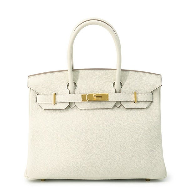 エルメス バーキン30 マッシュルーム/ゴールド金具 トゴ B刻印 HERMES Birkin ハンドバッグ