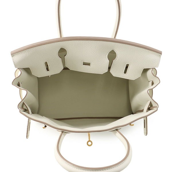 エルメス バーキン30 マッシュルーム/ゴールド金具 トゴ B刻印 HERMES Birkin ハンドバッグ