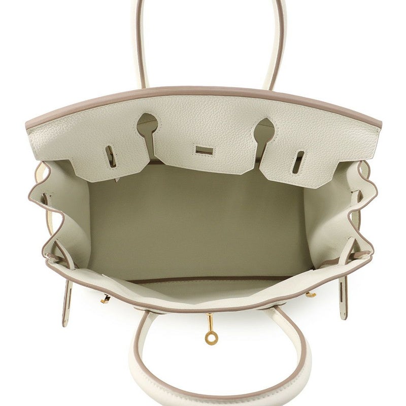 エルメス バーキン30 マッシュルーム/ゴールド金具 トゴ B刻印 HERMES Birkin ハンドバッグ