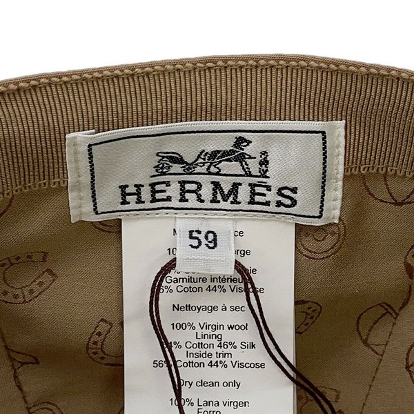 エルメス キャップ セレナ・ジャンプ ウール サイズ59 HERMES 帽子 キャスケット