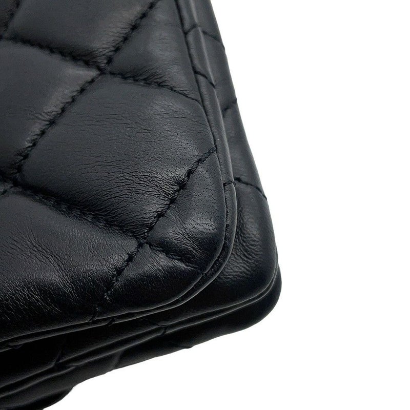 シャネル チェーンショルダーバッグ マトラッセ ココマーク ラムスキン AS3393 CHANEL 黒