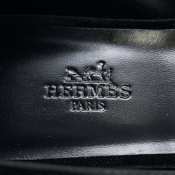 エルメス パンプス ジェーン ベロア レディースサイズ37 1/2 HERMES 靴 黒