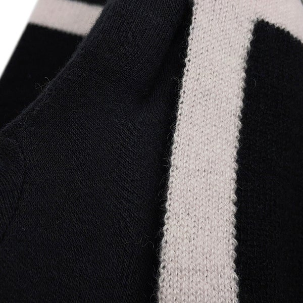 シャネル マフラー ココマーク カシミヤ CHANEL ストール 黒 白