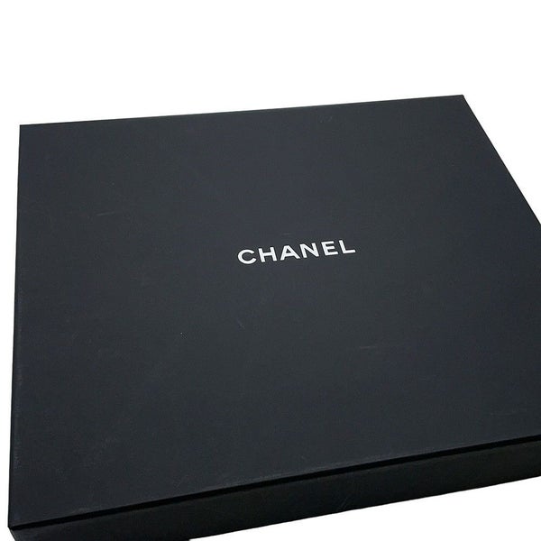 シャネル マフラー ココマーク カシミヤ CHANEL ストール 黒 白