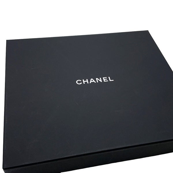 シャネル マフラー ココマーク カシミヤ CHANEL ストール 黒 白
