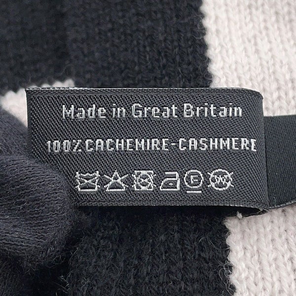 シャネル マフラー ココマーク カシミヤ CHANEL ストール 黒 白