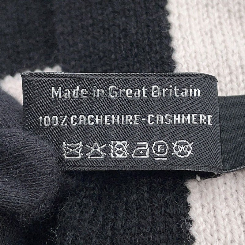 シャネル マフラー ココマーク カシミヤ CHANEL ストール 黒 白