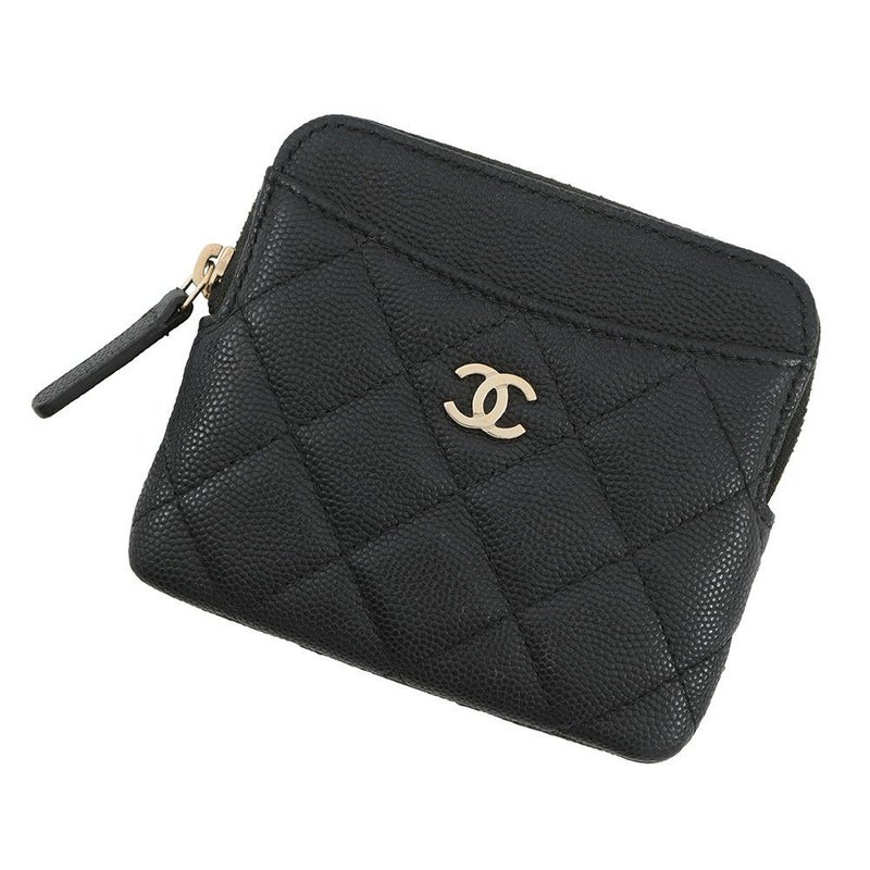 シャネル コインケース マトラッセ ココマーク キャビアスキン AP2061 CHANEL 財布 小銭入れ 黒