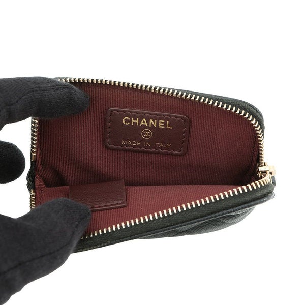 シャネル コインケース マトラッセ ココマーク キャビアスキン AP2061 CHANEL 財布 小銭入れ 黒