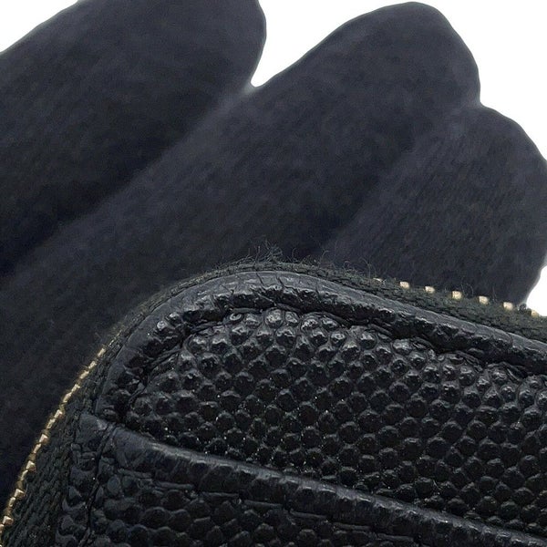 シャネル コインケース マトラッセ ココマーク キャビアスキン AP2061 CHANEL 財布 小銭入れ 黒