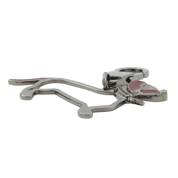 グッチ キーホルダー インターロッキングG ドッグ キーチェーン メタル 817294 GUCCI チャーム メンズ 黒