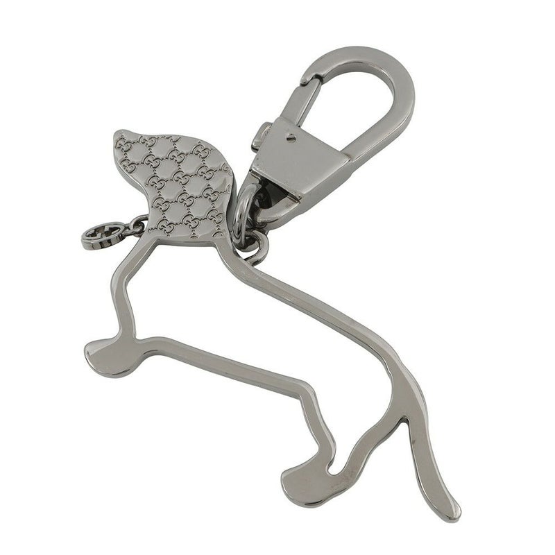 グッチ キーホルダー インターロッキングG ドッグ キーチェーン メタル 817294 GUCCI チャーム メンズ 黒