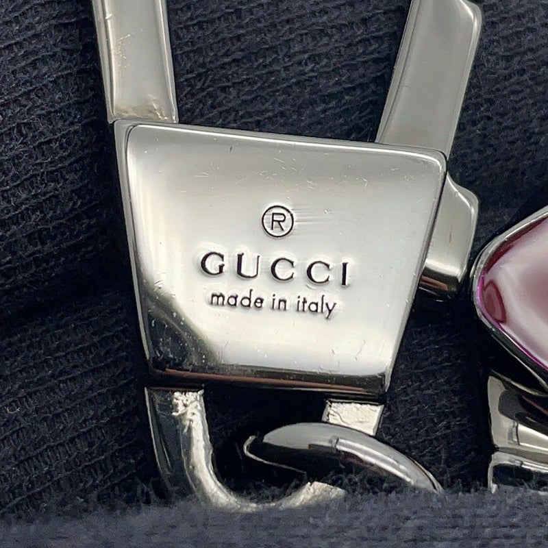 グッチ キーホルダー インターロッキングG ドッグ キーチェーン メタル 817294 GUCCI チャーム メンズ 黒