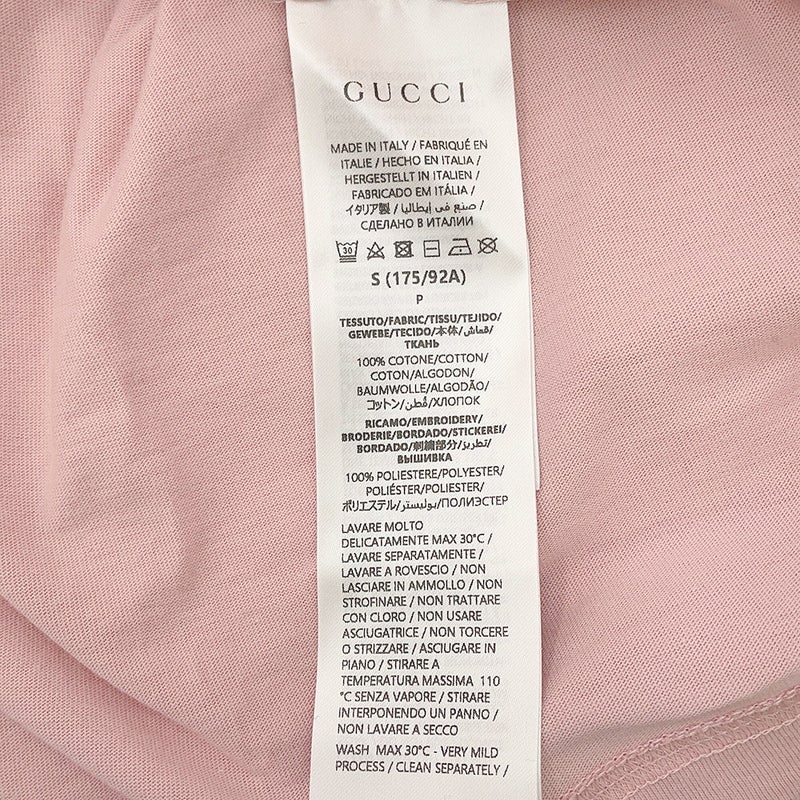 グッチ Ｔシャツ エンブロイダリー コットンジャージー コットン メンズサイズS 796395 GUCCI
