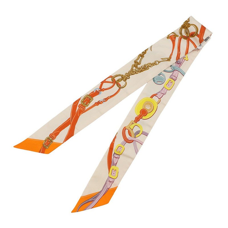 エルメス スカーフ ツイリー ブリッド・ドゥ・ガラアップリケピケ HERMES シルク 2023春夏