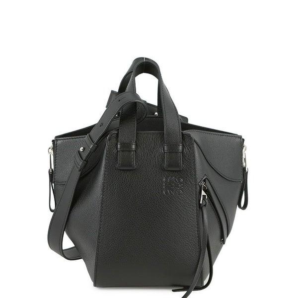 ロエベ ハンドバッグ ハンモックバッグ コンパクト クラシックカーフレザー A538H13X10 LOEWE 2way 黒