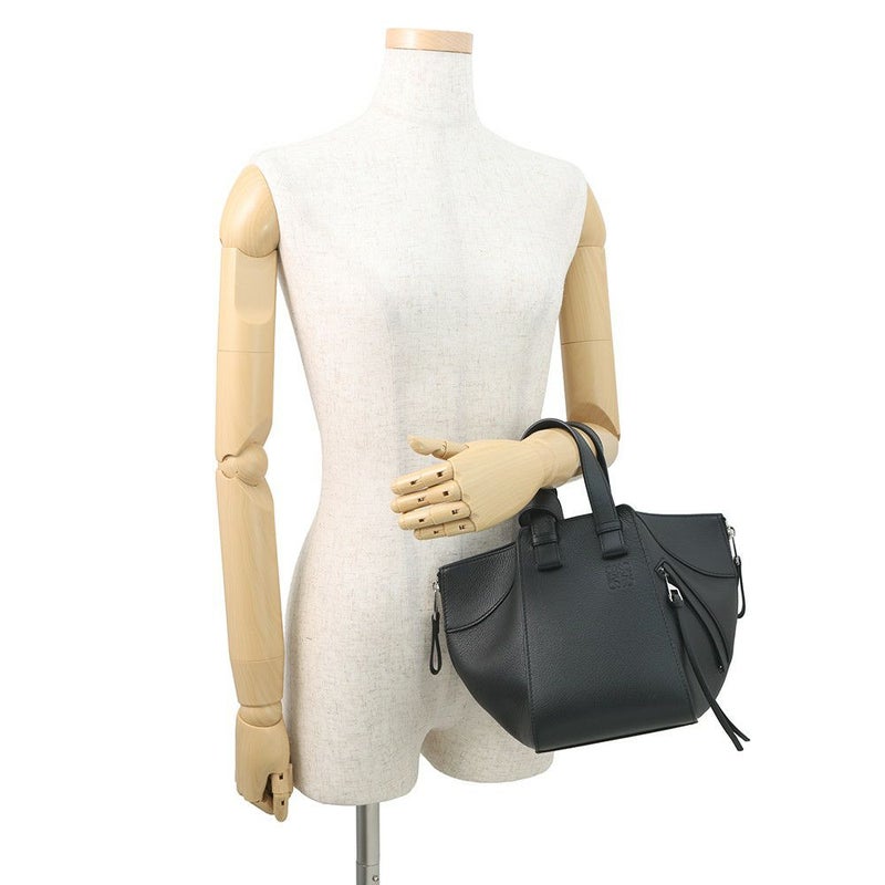 ロエベ ハンドバッグ ハンモックバッグ コンパクト クラシックカーフレザー A538H13X10 LOEWE 2way 黒