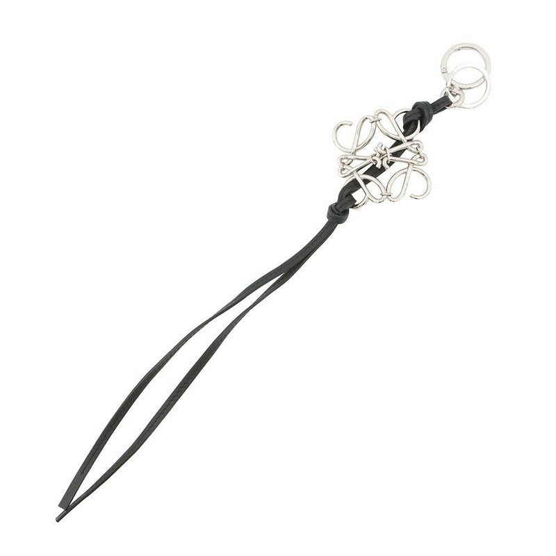 ロエベ バッグチャーム アナグラム レザー C821232X02 LOEWE 黒