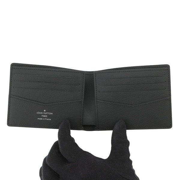 ルイヴィトン 二つ折り財布 モノグラム・エクリプス リバース ポルトフォイユ・スレンダー M80906 LOUIS VUITTON ブラック 黒