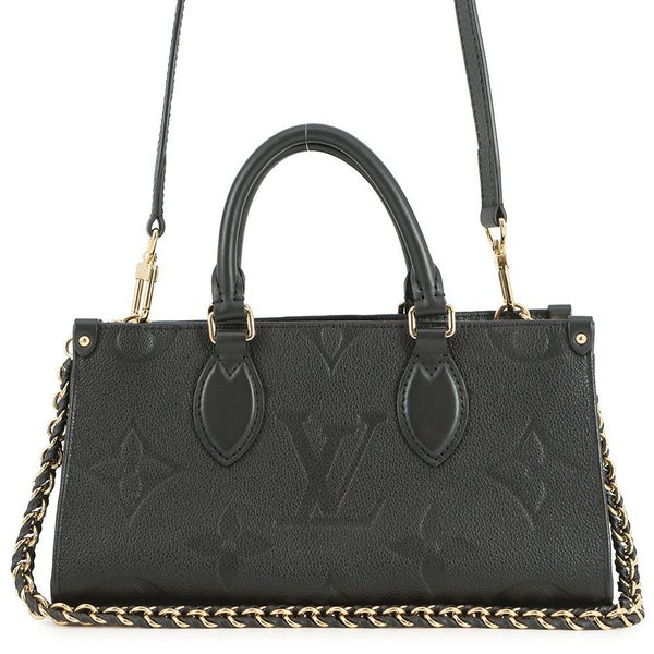 ルイヴィトン ハンドバッグ モノグラム・アンプラント オンザゴー EW M23640 LOUIS VUITTON 3way 黒 ブラック
