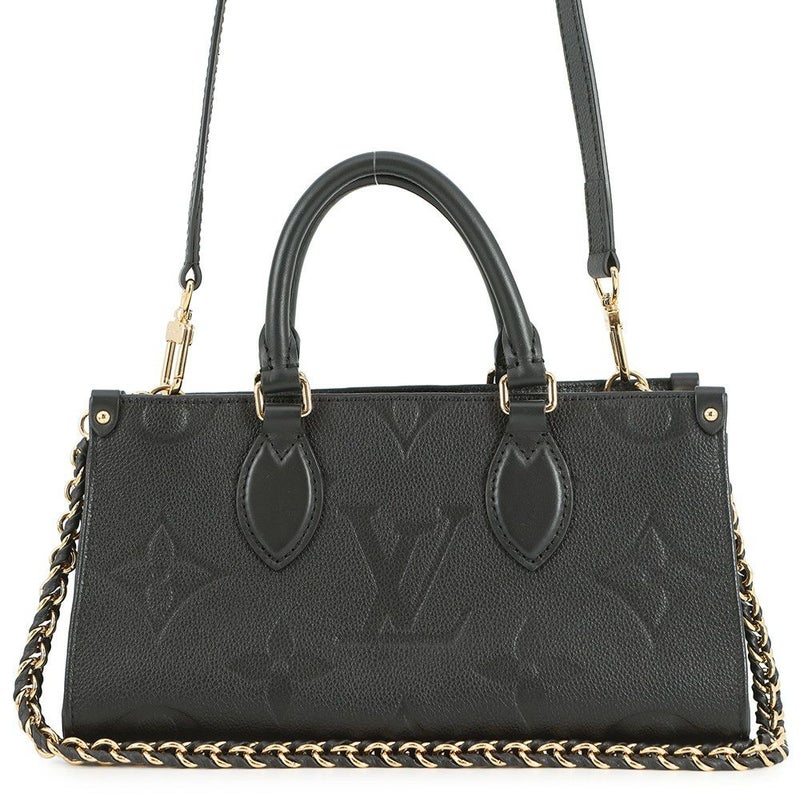 ルイヴィトン ハンドバッグ モノグラム・アンプラント オンザゴー EW M23640 LOUIS VUITTON 3way 黒 ブラック