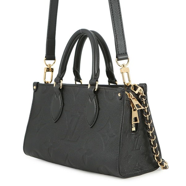 ルイヴィトン ハンドバッグ モノグラム・アンプラント オンザゴー EW M23640 LOUIS VUITTON 3way 黒 ブラック