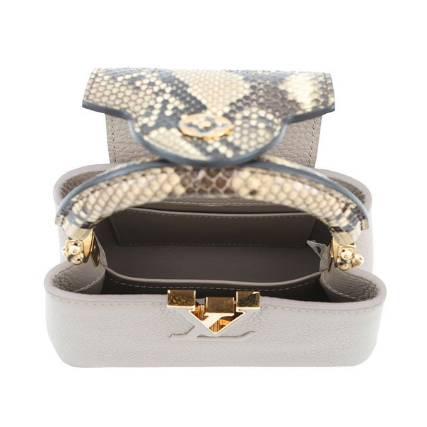 ルイヴィトン ハンドバッグ トリヨンレザー/パイソン カプシーヌ MINI N81258 LOUIS VUITTON  2wayショルダーバッグ