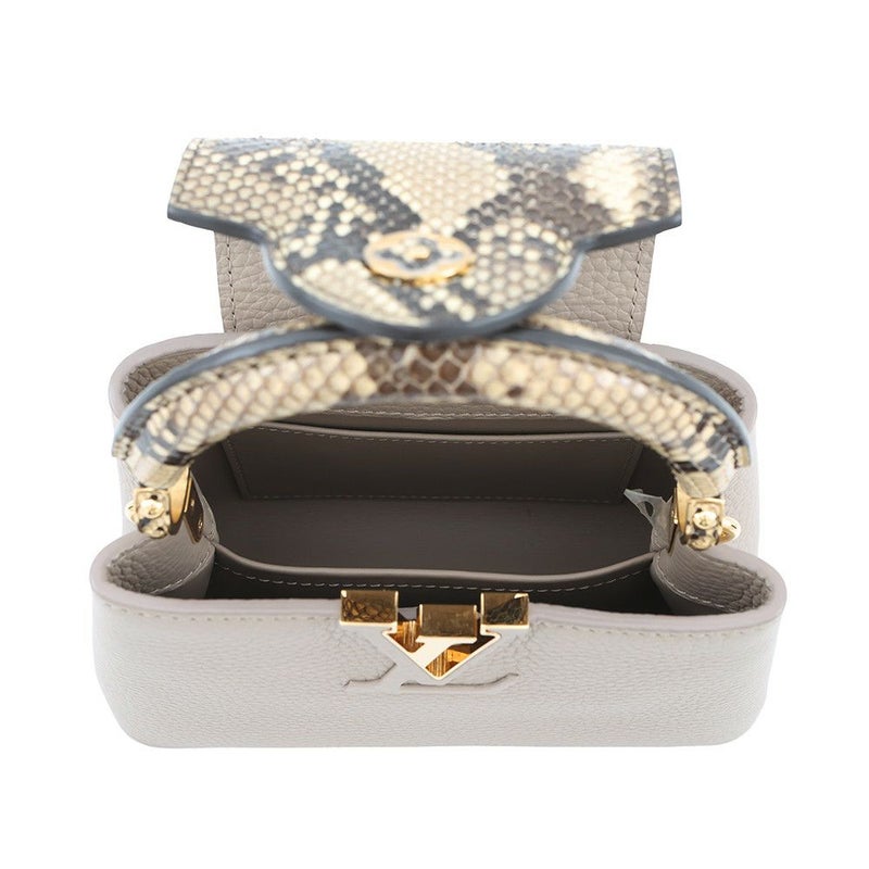 ルイヴィトン ハンドバッグ トリヨンレザー/パイソン カプシーヌ MINI N81258 LOUIS VUITTON  2wayショルダーバッグ