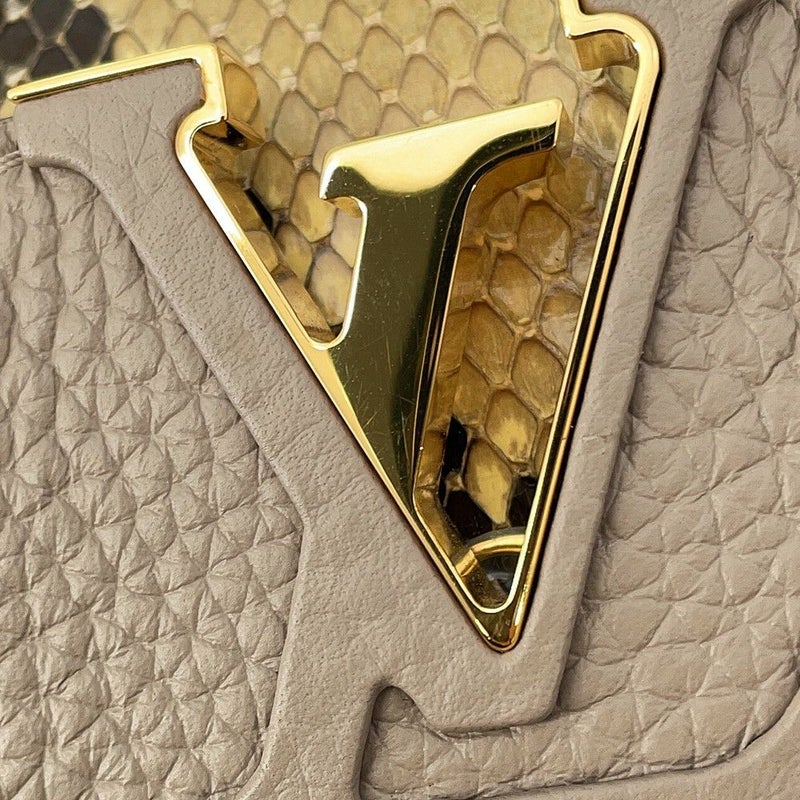 ルイヴィトン ハンドバッグ トリヨンレザー/パイソン カプシーヌ MINI N81258 LOUIS VUITTON  2wayショルダーバッグ