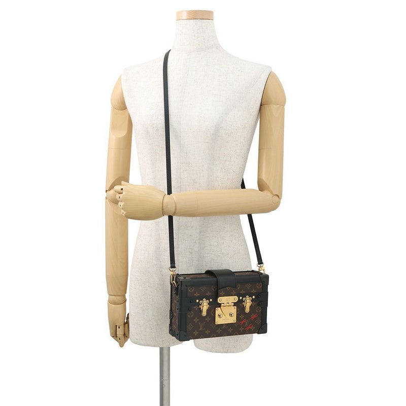 ルイヴィトン ショルダーバッグ モノグラム プティット・マル M45943 LOUIS VUITTON 2wayクラッチバッグ ブラック 黒