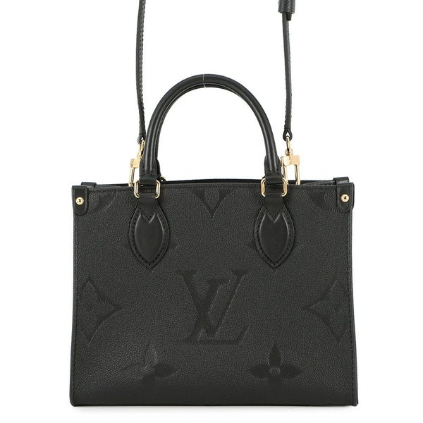 ルイヴィトン ハンドバッグ モノグラム・アンプラント オンザゴーPM M45653 黒 ブラック 2way