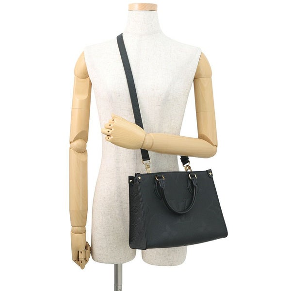 ルイヴィトン ハンドバッグ モノグラム・アンプラント オンザゴーPM M45653 黒 ブラック 2way