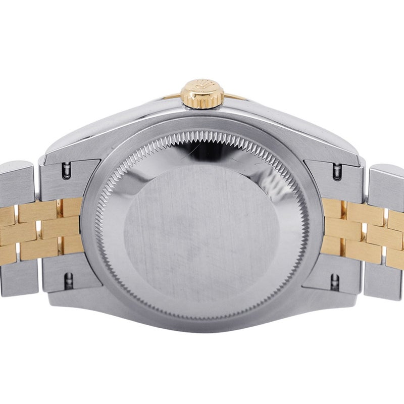 ロレックス デイトジャスト2 36 126233 ランダムシリアル ルーレット ROLEX 腕時計 黒文字盤 10Pダイヤ