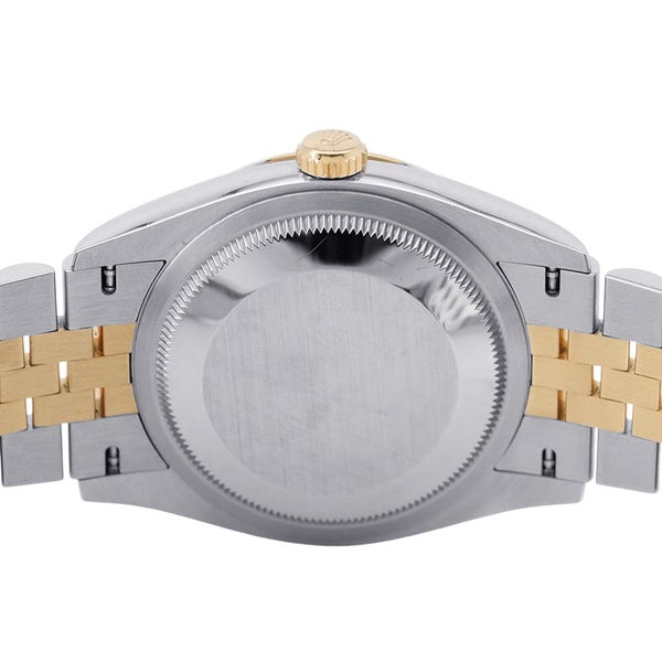 ロレックス デイトジャスト2 36 126233 ランダムシリアル ルーレット ROLEX 腕時計 黒文字盤 10Pダイヤ