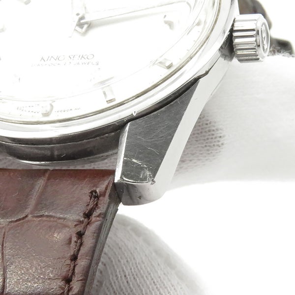 セイコー キングセイコー クロノメーター 後期型 ライオンメダリオン 4420-9990 SEIKO 腕時計 シルバー文字盤