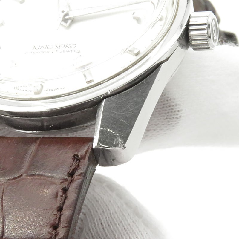 セイコー キングセイコー クロノメーター 後期型 ライオンメダリオン 4420-9990 SEIKO 腕時計 シルバー文字盤