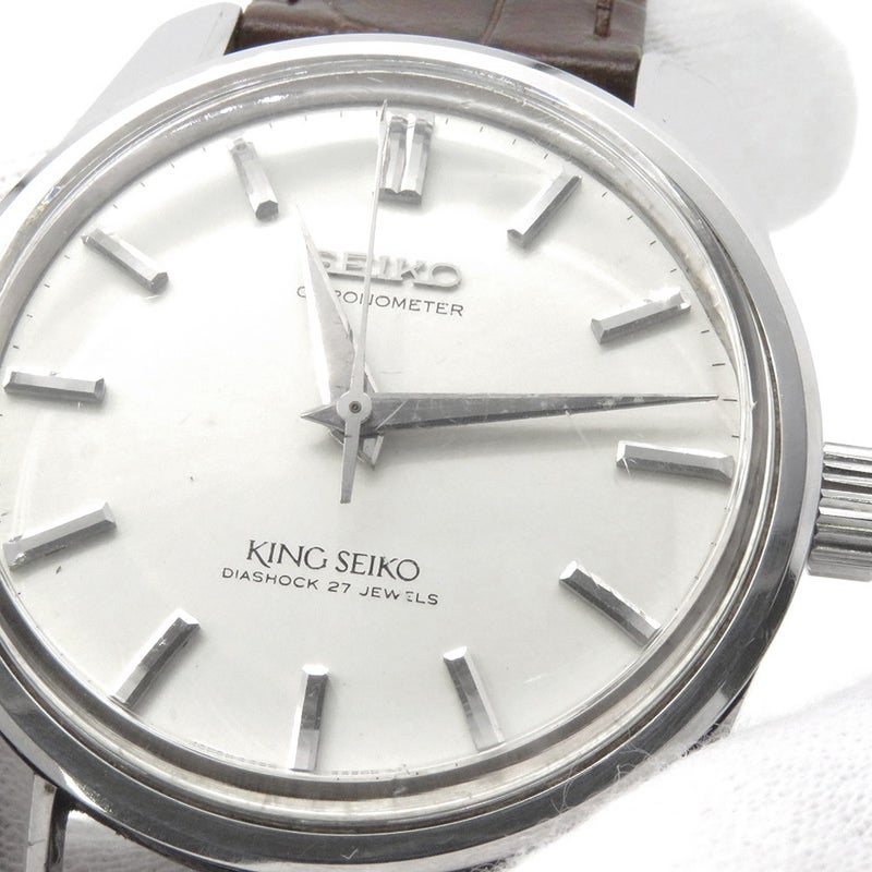セイコー キングセイコー クロノメーター 後期型 ライオンメダリオン 4420-9990 SEIKO 腕時計 シルバー文字盤