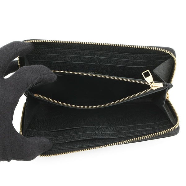 ルイヴィトン 長財布 モノグラム・アンプラント ポルトフォイユ・クレマンス M60171 LOUIS VUITTON ヴィトン 黒 ブラック