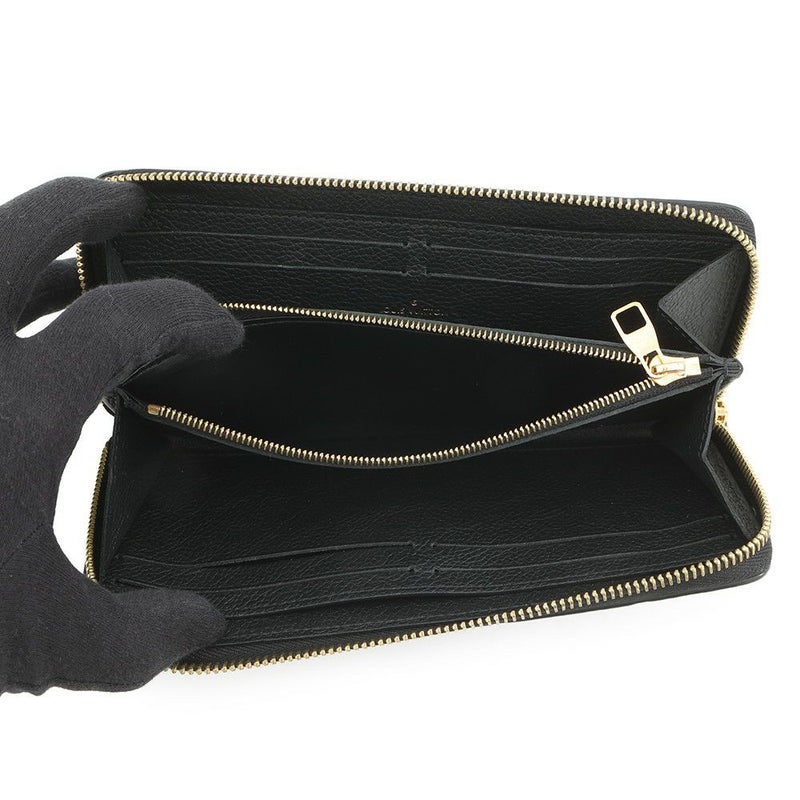 ルイヴィトン 長財布 モノグラム・アンプラント ポルトフォイユ・クレマンス M60171 LOUIS VUITTON ヴィトン 黒 ブラック