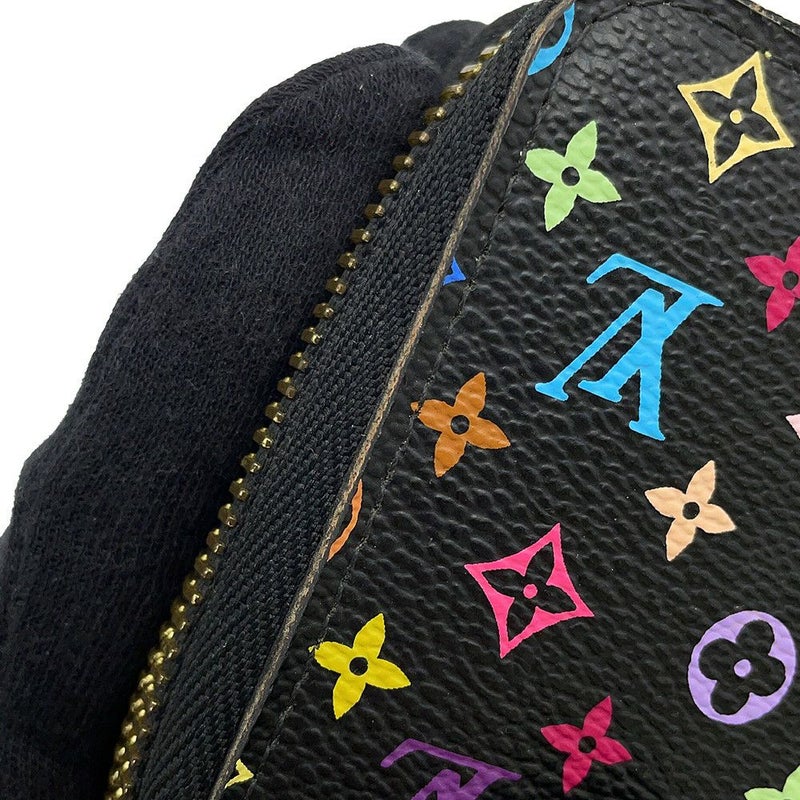 ルイヴィトン モノグラム・マルチカラー LV × TM ジッピー・ウォレット M60244 LOUIS VUITTON 村上隆 黒 ブラック