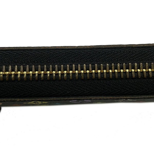 ルイヴィトン モノグラム・マルチカラー LV × TM ジッピー・ウォレット M60244 LOUIS VUITTON 村上隆 黒 ブラック