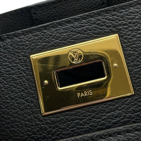 ルイヴィトン ハンドバッグ カーフレザー/モノグラム・マヒナ オンマイサイドGM M22225 LOUIS VUITTON ヴィトン 黒 ブラック