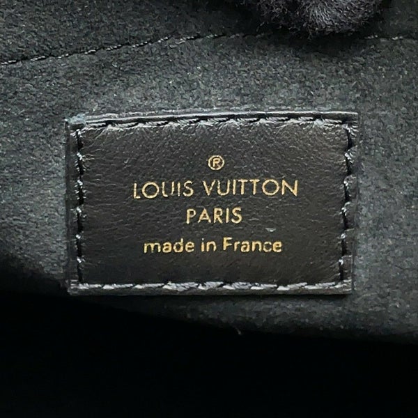 ルイヴィトン ハンドバッグ カーフレザー/モノグラム・マヒナ オンマイサイドGM M22225 LOUIS VUITTON ヴィトン 黒 ブラック