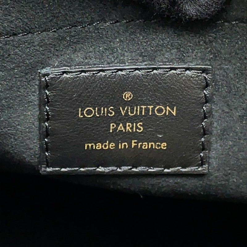 ルイヴィトン ハンドバッグ カーフレザー/モノグラム・マヒナ オンマイサイドGM M22225 LOUIS VUITTON ヴィトン 黒 ブラック