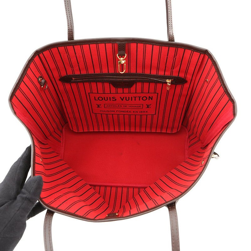 ルイヴィトン トートバッグ ダミエ・エベヌ ネヴァーフルMM ポーチ付き N41358 LOUIS VUITTON ヴィトン バッグ
