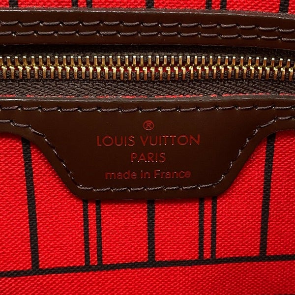 ルイヴィトン トートバッグ ダミエ・エベヌ ネヴァーフルMM ポーチ付き N41358 LOUIS VUITTON ヴィトン バッグ