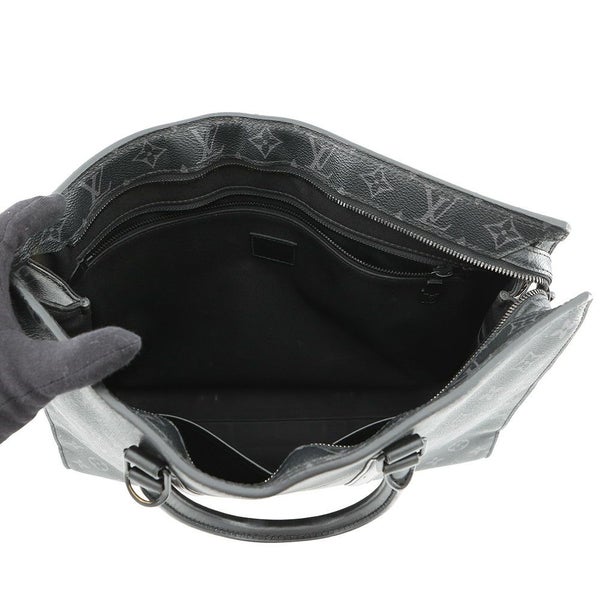 ルイヴィトン トートバッグ モノグラム・エクリプス サックプラ・ホリゾンタル ジップ M45265 2way メンズ ビジネスバッグ 黒 ブラック